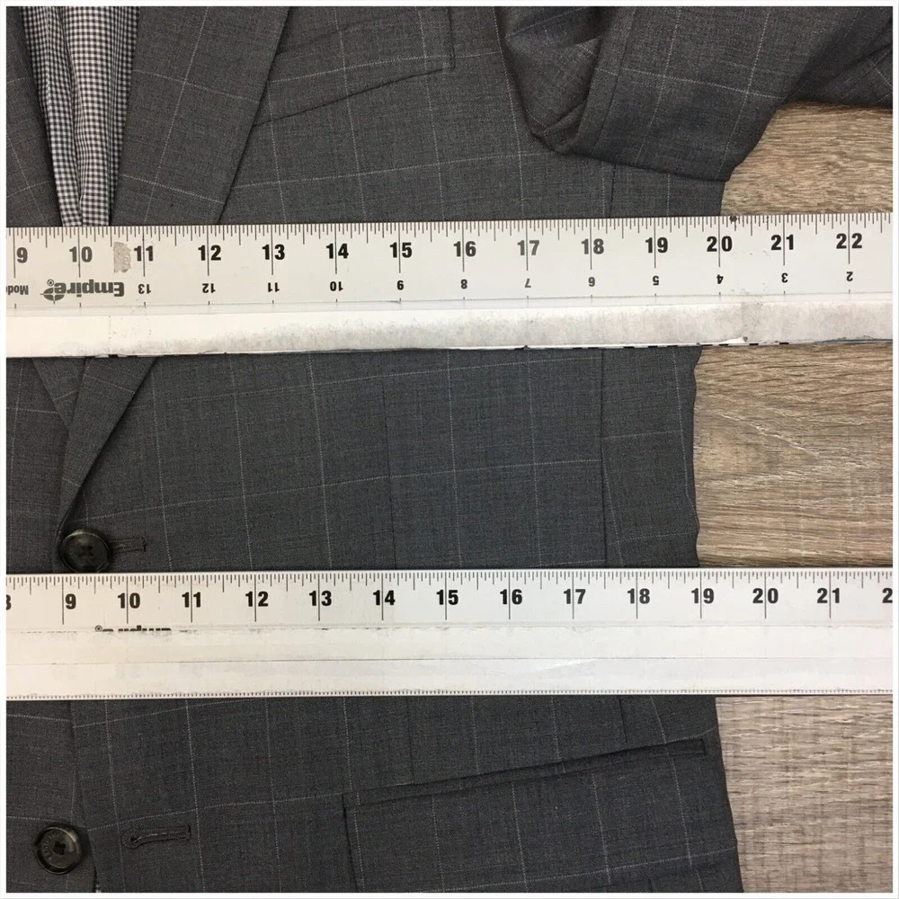 TOMMY HILFIGER Mens Blazer Sport Coat Casual Jacket‎ Size 38R Classic Wool Suit